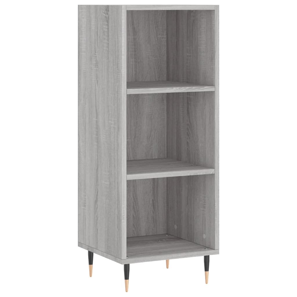 Dressoir 34,5X32,5X90 Cm Bewerkt Hout Eikenkleurig