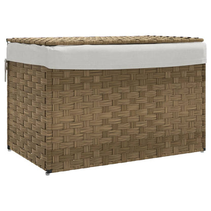 Wasmand Met Deksel 55,5X35X34 Cm Poly Rattan