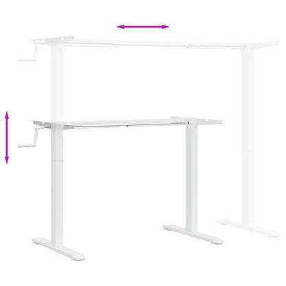 Zit-Sta Bureauframe (94-135)X60X(70-114) Cm Staal