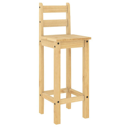 Barstoelen 2 St Massief Grenenhout Bruin