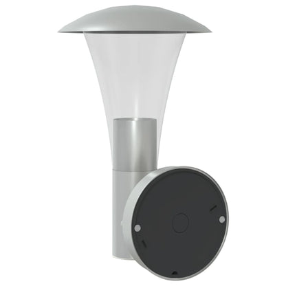 Buitenwandlamp Met Sensor Roestvrij Staal Kleurig Zilver