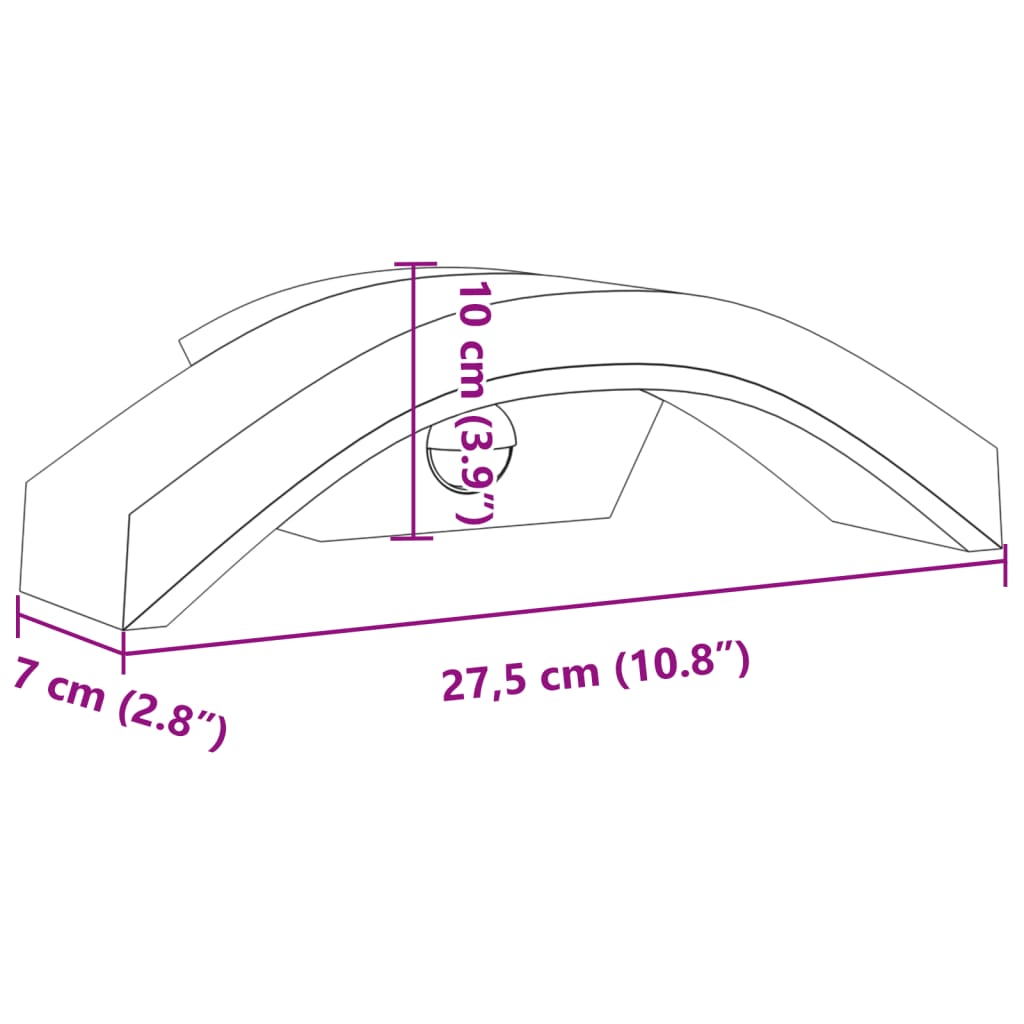 Buitenwandlampen Led Met Sensors Gegoten Aluminium Zwart