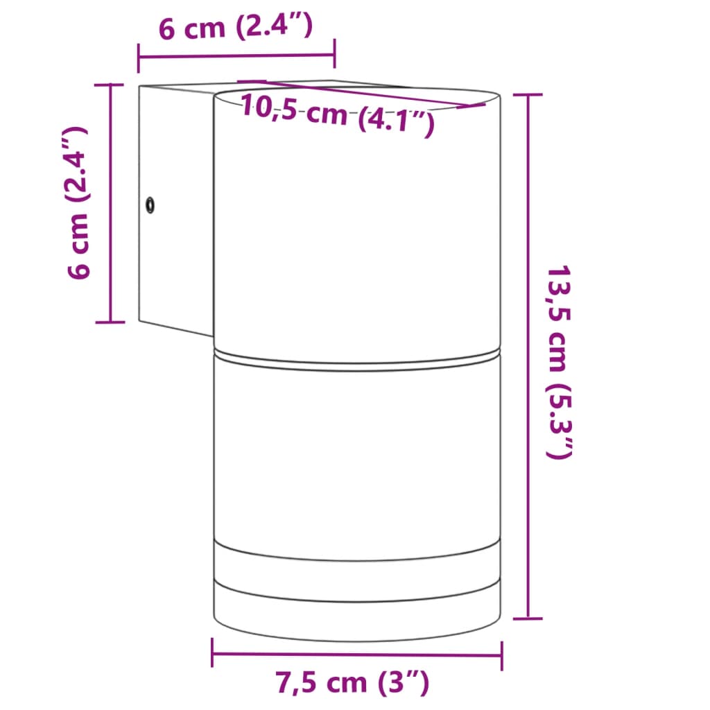 Buitenwandlampen Gegoten Aluminium Zwart