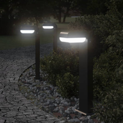 Buitenlampen Staand 3 St Gegoten Aluminium Zwart