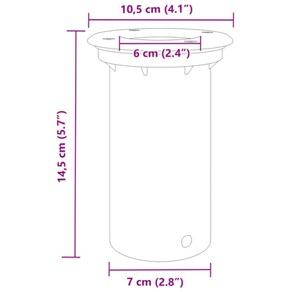 Buitengverlichting 10,5X10,5 Cm Gietaluminium Zwart