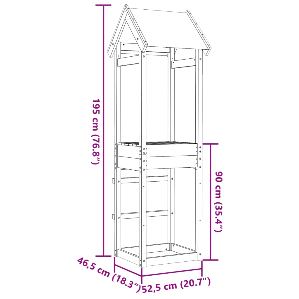 Speeltoren 52,5X46,5X195 Cm