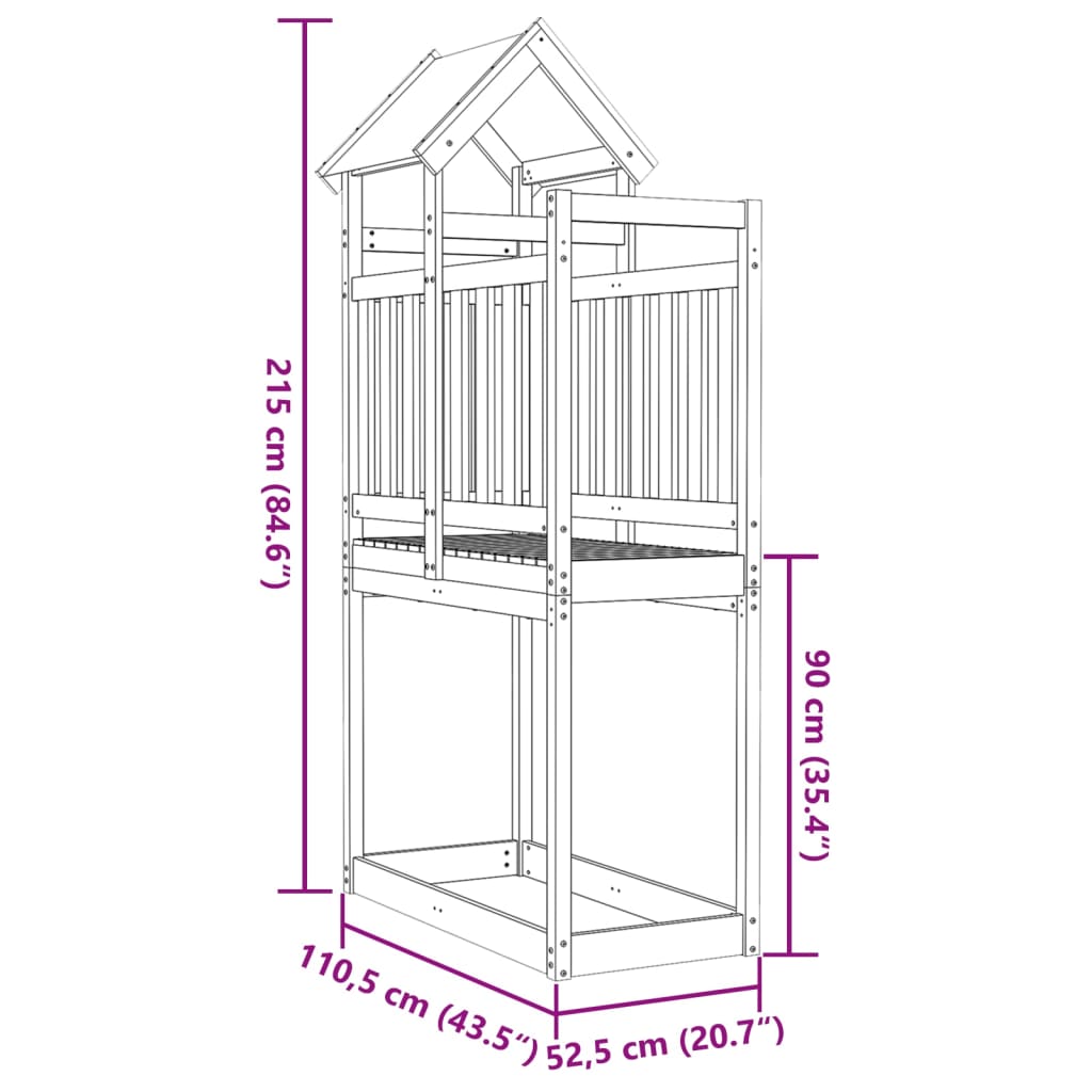 Speeltoren 110,5X52,5X215 Cm