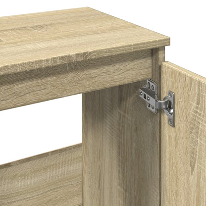 Badkamerkast 65X33X60 Cm Bewerkt Hout Sonoma Eikenkleurig