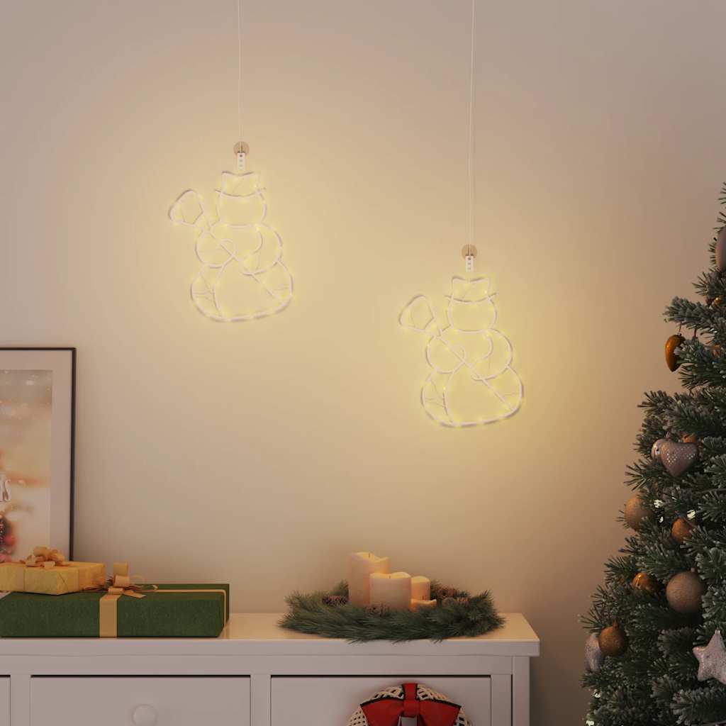 Kerstverlichting Silhouet 2 St 35 Leds Warm Wit