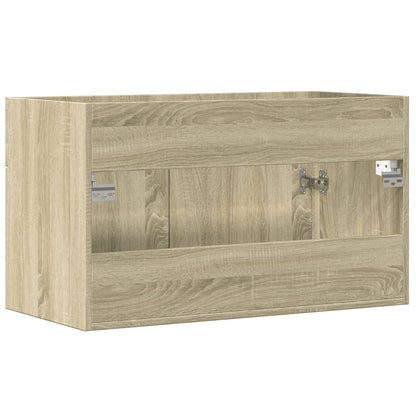 Wastafelkast 80X38,5X46 Cm Spaanplaat Sonoma Eikenkleurig