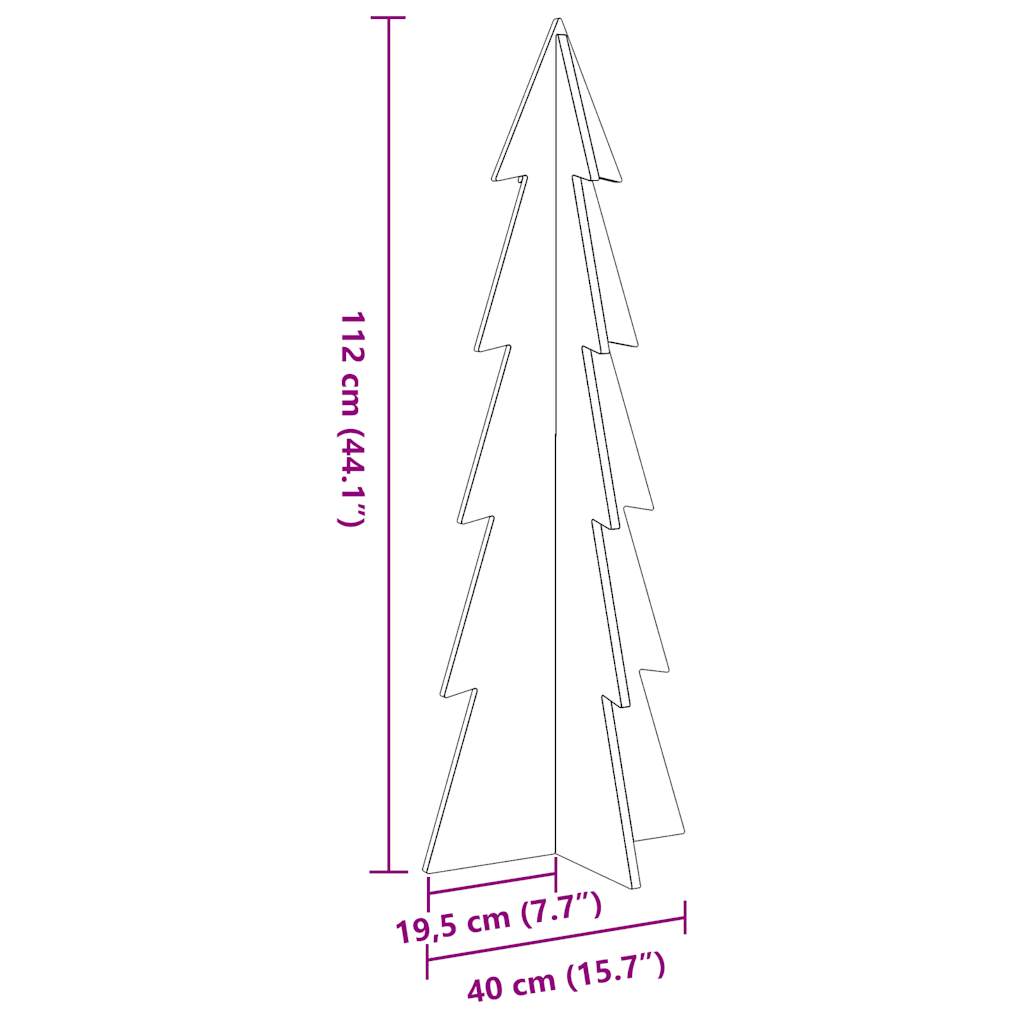 Kerstdecoratie Kerstboom Massief Grenenhout