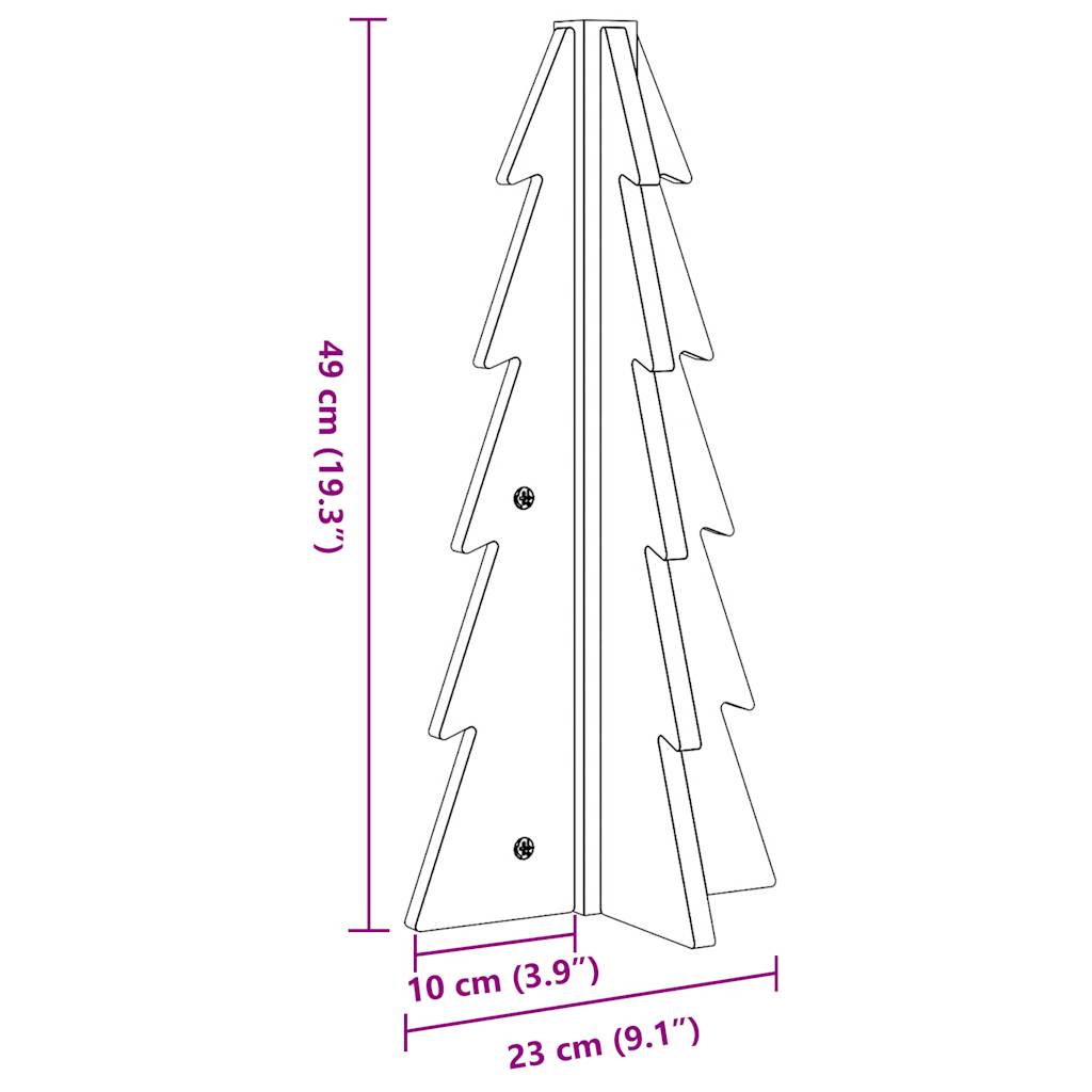 Kerstdecoratie Kerstboom Massief Grenenhout