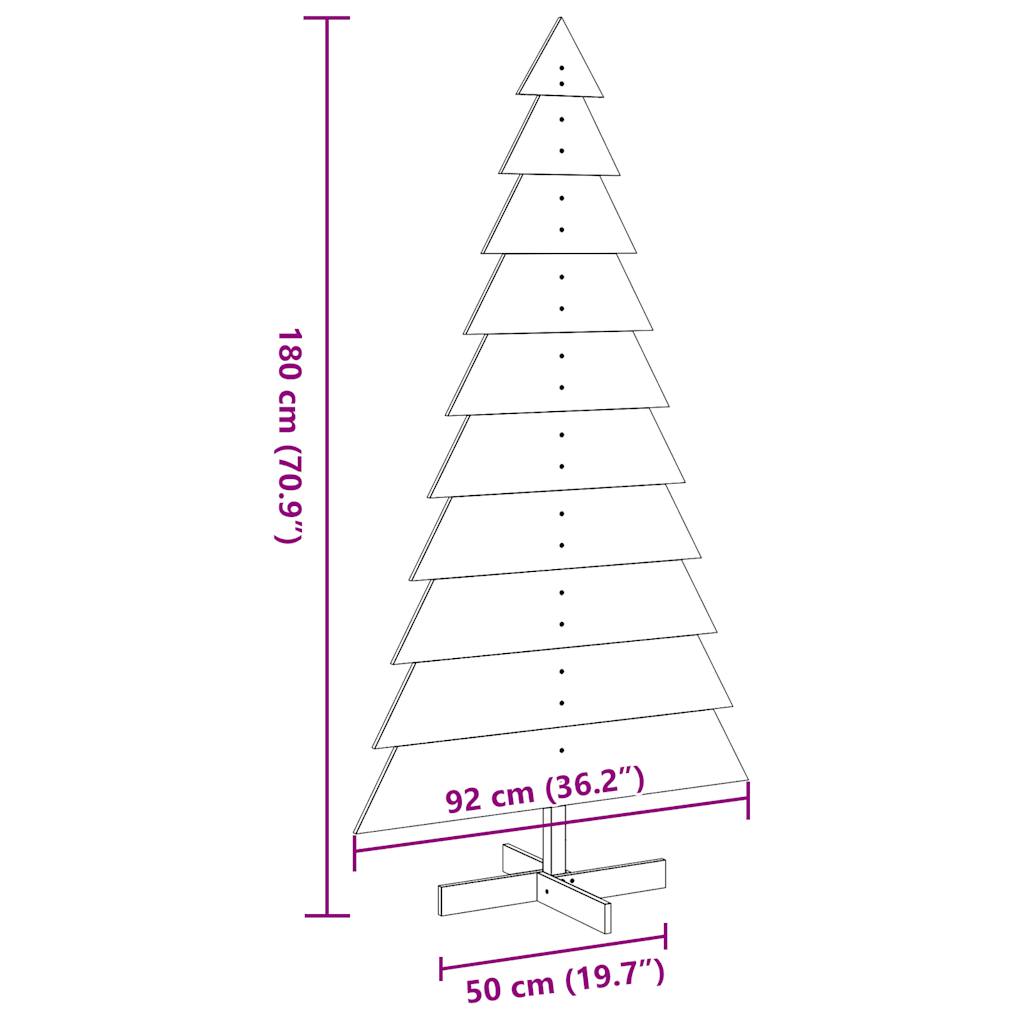 Kerstdecoratie Kerstboom Massief Grenenhout