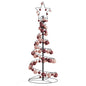 Kerstboom Lichtkegel Met Kerstballen 100 Led's Warmwitte